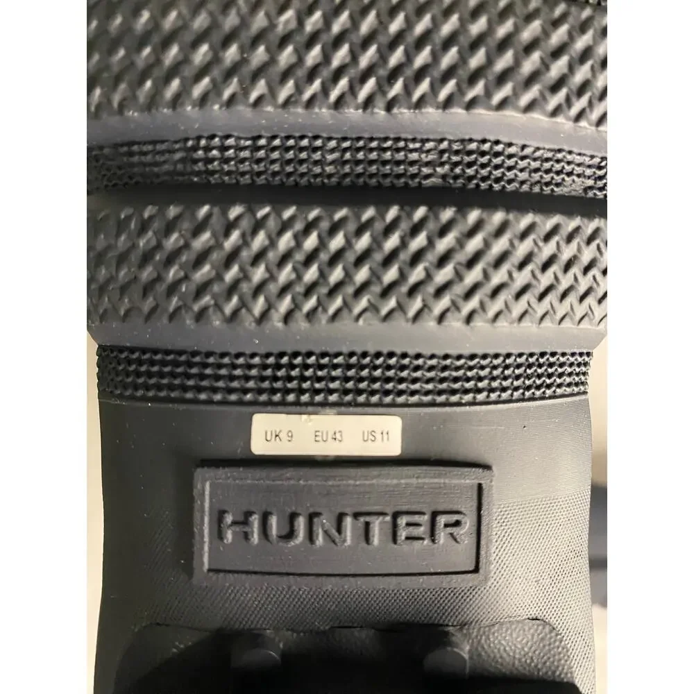 Hunter Original Womens Tall‎ Rain Boots Navy Blue Size 11 Snow Waterproof EUC